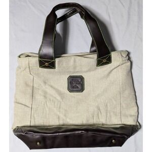 PATRON TEQUILA SWAG Beige Insulated Removable Liner Cooler Canvas Bag EUC